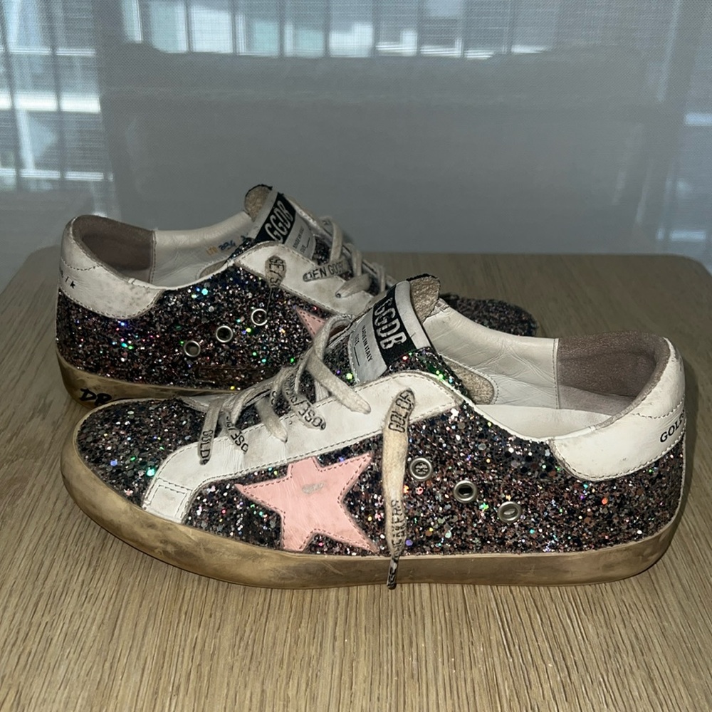 Golden Goose Super-Star Glitter Sneaker